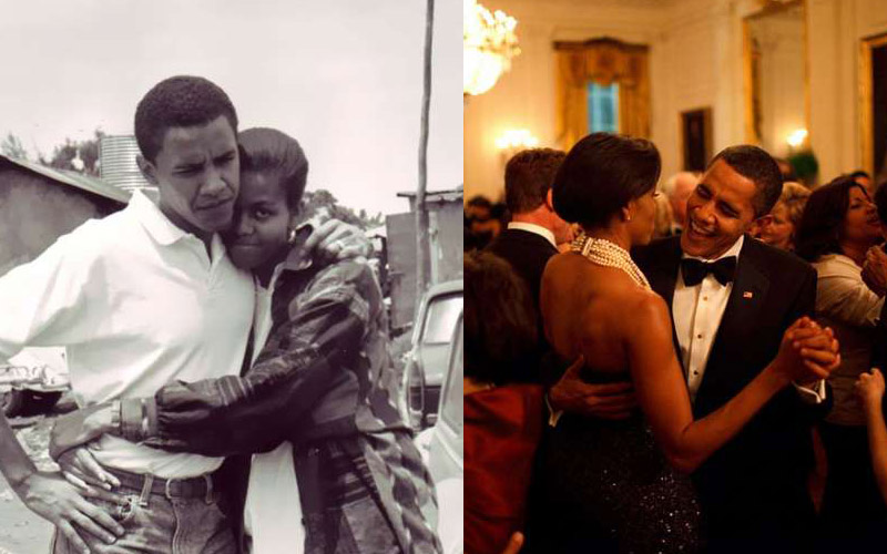 正當大家都認為歐巴馬夫婦的好感情都是「裝出來的」，看到他們從1992年開始的合照後：這就是真愛阿！！ 