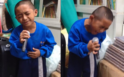 原住民男童深情清唱《我是一隻小小鳥》，唱到副歌時一度「大走音 + 轉音」笑翻萬人